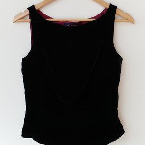 Vintage Ann Taylor Velvet Crop Top